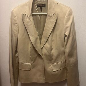 Vintage Escada Women's Beige Blazer Jacket